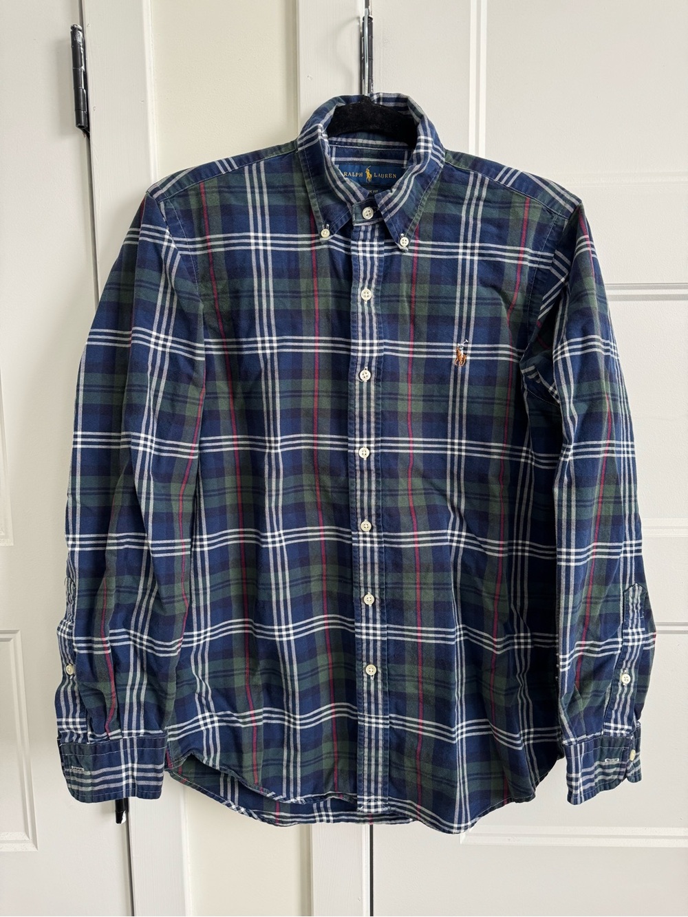 Ralph Lauren Classic Fit Casual Plaid Button Down Check Long Sleeve Shirt